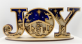 Handcrafted Nativity "JOY" Sign