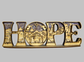 Nativity "HOPE" Sign