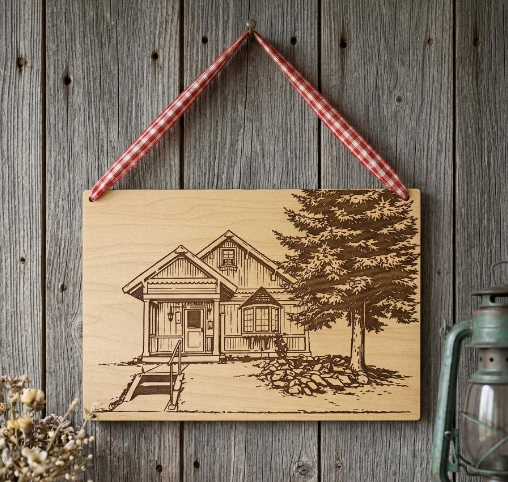 Custom House Sign | Personalized Home Portrait