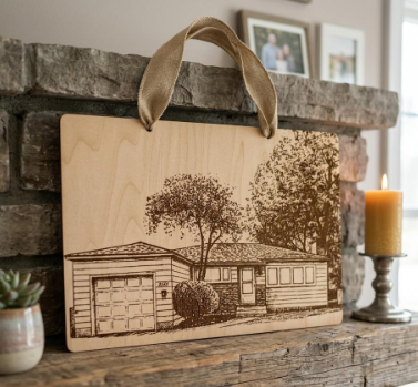 Custom House Sign | Personalized Home Portrait