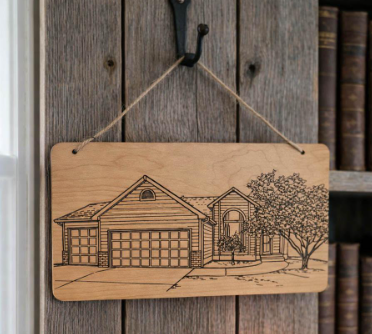 Custom House Sign | Personalized Home Portrait