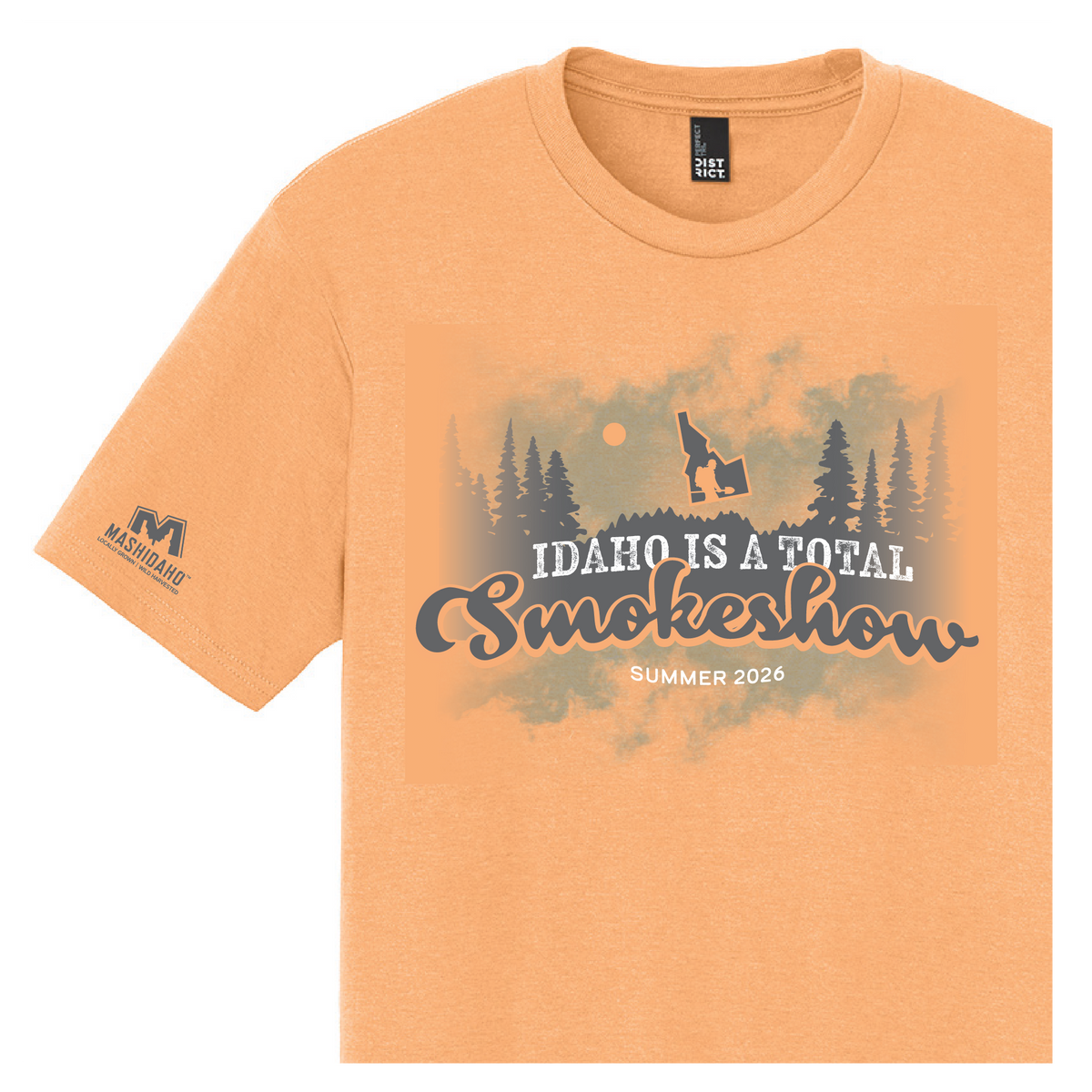 Idaho is a Total Smokeshow - Hot Apricot Tee
