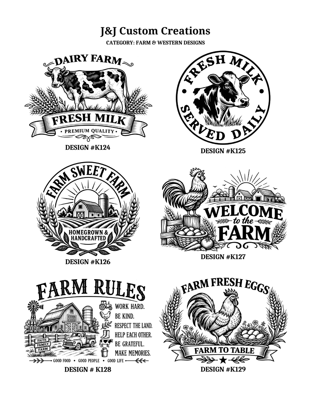 Western & Farm Cutting BoardsL aser Engraved Cutting Boards – Choose Your Design