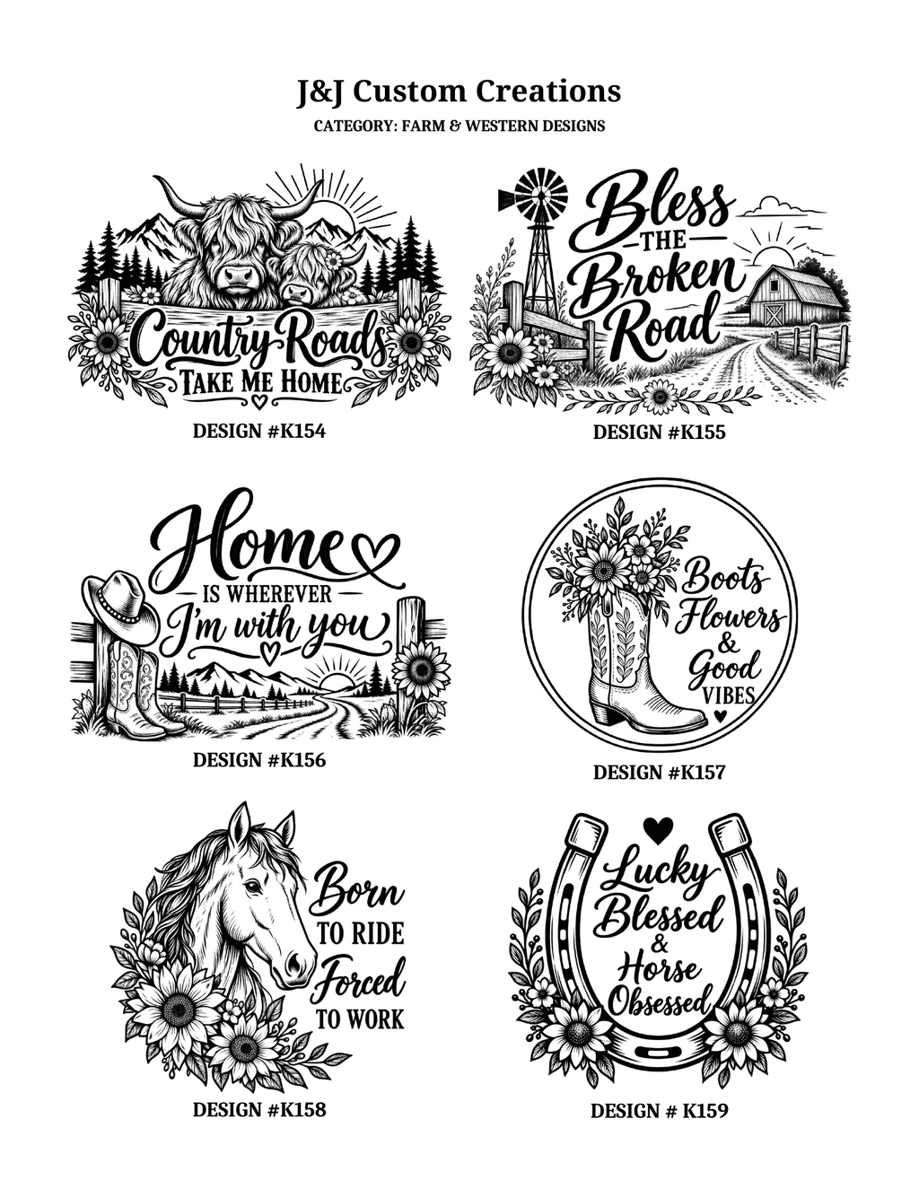 Western & Farm Cutting BoardsL aser Engraved Cutting Boards – Choose Your Design